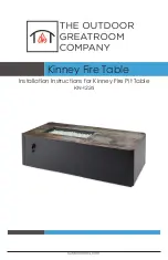 Preview for 1 page of Outdoor GreatRoom Company Kinney KN-1224 Installation Instructions Manual