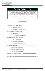 Preview for 2 page of Outdoor GreatRoom Company Kinney KN-1224 Installation Instructions Manual