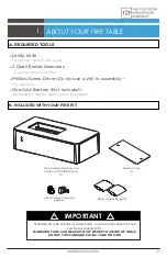 Предварительный просмотр 3 страницы Outdoor GreatRoom Company Kinney KN-1224 Installation Instructions Manual