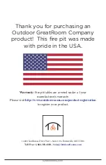 Preview for 12 page of Outdoor GreatRoom Company Kinney KN-1224 Installation Instructions Manual