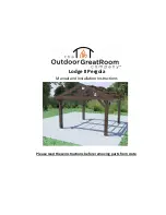 Preview for 1 page of Outdoor GreatRoom Company Lodge II Pergola Manual And Installation Instructions