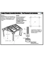 Preview for 12 page of Outdoor GreatRoom Company Lodge II Pergola Manual And Installation Instructions