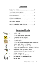 Preview for 2 page of Outdoor GreatRoom Company Marquee Fire Pit Table Installation Instructions Manual