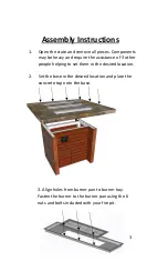 Предварительный просмотр 3 страницы Outdoor GreatRoom Company Marquee Fire Pit Table Installation Instructions Manual