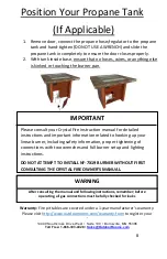 Preview for 8 page of Outdoor GreatRoom Company Marquee Fire Pit Table Installation Instructions Manual