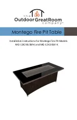 Предварительный просмотр 1 страницы Outdoor GreatRoom Company montego MG-1242-BLK-K Installation Instructions Manual