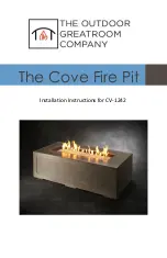 Outdoor GreatRoom Company The Cove Installation Instructions Manual предпросмотр