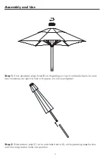 Preview for 3 page of Outdoor Home UMB-879625 Assembly & Care Instructions