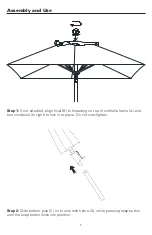 Предварительный просмотр 3 страницы Outdoor Home UMB-879860 Assembly & Care Instructions