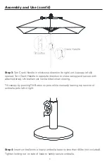 Предварительный просмотр 4 страницы Outdoor Home UMB-879860 Assembly & Care Instructions