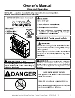 Outdoor Lifestyles CARODG36I-C Owner'S Manual предпросмотр