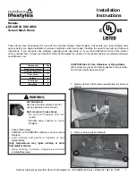 Preview for 1 page of Outdoor Lifestyles DSCAR36 Installation Instructions