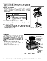 Preview for 20 page of Outdoor Lifestyles MONTANA MONTANA-36 Owner'S Manual