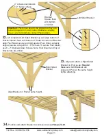 Preview for 11 page of Outdoor living today 12X20 Breeze Pergola Assembly Manual