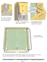 Предварительный просмотр 4 страницы Outdoor living today 6X6 Elevated Platform/Sandbox Assembly Manual