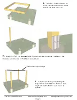 Предварительный просмотр 5 страницы Outdoor living today 6X6 Elevated Platform/Sandbox Assembly Manual