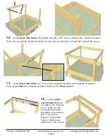 Предварительный просмотр 7 страницы Outdoor living today 6X6 Elevated Platform/Sandbox Assembly Manual