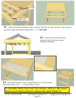 Предварительный просмотр 10 страницы Outdoor living today 6X6 Elevated Platform/Sandbox Assembly Manual