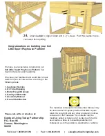 Предварительный просмотр 11 страницы Outdoor living today 6X6 Elevated Platform/Sandbox Assembly Manual