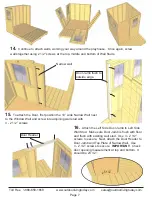 Предварительный просмотр 7 страницы Outdoor living today 6x9 Sunflower Playhouse Assembly Manual