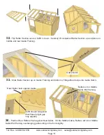 Предварительный просмотр 15 страницы Outdoor living today 6x9 Sunflower Playhouse Assembly Manual