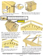 Предварительный просмотр 16 страницы Outdoor living today 6x9 Sunflower Playhouse Assembly Manual