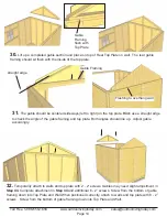 Предварительный просмотр 14 страницы Outdoor living today 8x12 SpaceMaker Assembly Manual