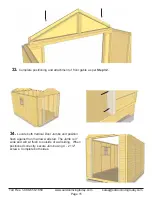 Предварительный просмотр 15 страницы Outdoor living today 8x12 SpaceMaker Assembly Manual