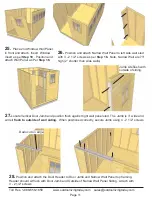 Предварительный просмотр 11 страницы Outdoor living today 8x12 SunShed Assembly Manual