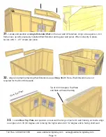 Preview for 13 page of Outdoor living today 8x12 SunShed Assembly Manual