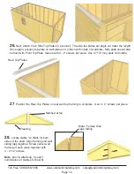 Preview for 12 page of Outdoor living today 8x15 SpaceMaker Garden Shed Assembly Manual