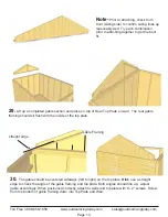 Preview for 13 page of Outdoor living today 8x15 SpaceMaker Garden Shed Assembly Manual