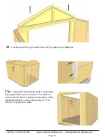 Preview for 14 page of Outdoor living today 8x15 SpaceMaker Garden Shed Assembly Manual