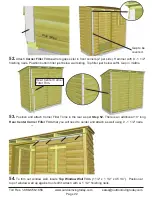 Предварительный просмотр 22 страницы Outdoor living today 8x4 SpaceSaver Bevel Assembly Manual