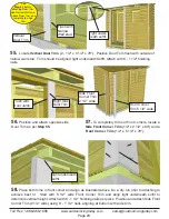 Предварительный просмотр 23 страницы Outdoor living today 8x4 SpaceSaver Bevel Assembly Manual