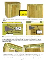 Предварительный просмотр 25 страницы Outdoor living today 8x4 SpaceSaver Bevel Assembly Manual