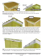 Предварительный просмотр 26 страницы Outdoor living today 8x4 SpaceSaver Bevel Assembly Manual