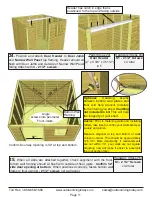 Preview for 11 page of Outdoor living today 8x8 Gardener's Shed Assembly Manual