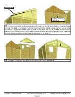 Preview for 14 page of Outdoor living today 8x8 Gardener's Shed Assembly Manual