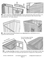 Предварительный просмотр 10 страницы Outdoor living today 8x8 Sunshed Garden Shed Assembly Manual