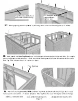 Предварительный просмотр 11 страницы Outdoor living today 8x8 Sunshed Garden Shed Assembly Manual