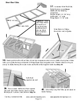 Предварительный просмотр 14 страницы Outdoor living today 8x8 Sunshed Garden Shed Assembly Manual