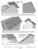 Предварительный просмотр 17 страницы Outdoor living today 8x8 Sunshed Garden Shed Assembly Manual