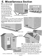 Предварительный просмотр 20 страницы Outdoor living today 8x8 Sunshed Garden Shed Assembly Manual