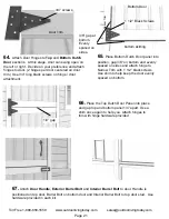 Предварительный просмотр 21 страницы Outdoor living today 8x8 Sunshed Garden Shed Assembly Manual