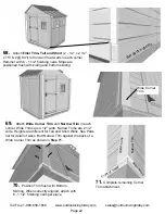 Предварительный просмотр 22 страницы Outdoor living today 8x8 Sunshed Garden Shed Assembly Manual