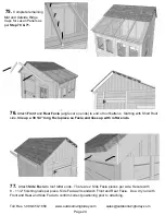 Предварительный просмотр 24 страницы Outdoor living today 8x8 Sunshed Garden Shed Assembly Manual