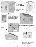 Предварительный просмотр 26 страницы Outdoor living today 8x8 Sunshed Garden Shed Assembly Manual