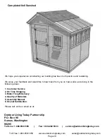 Предварительный просмотр 29 страницы Outdoor living today 8x8 Sunshed Garden Shed Assembly Manual