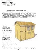 Preview for 26 page of Outdoor living today 9x6 Cabana Assembly Manual